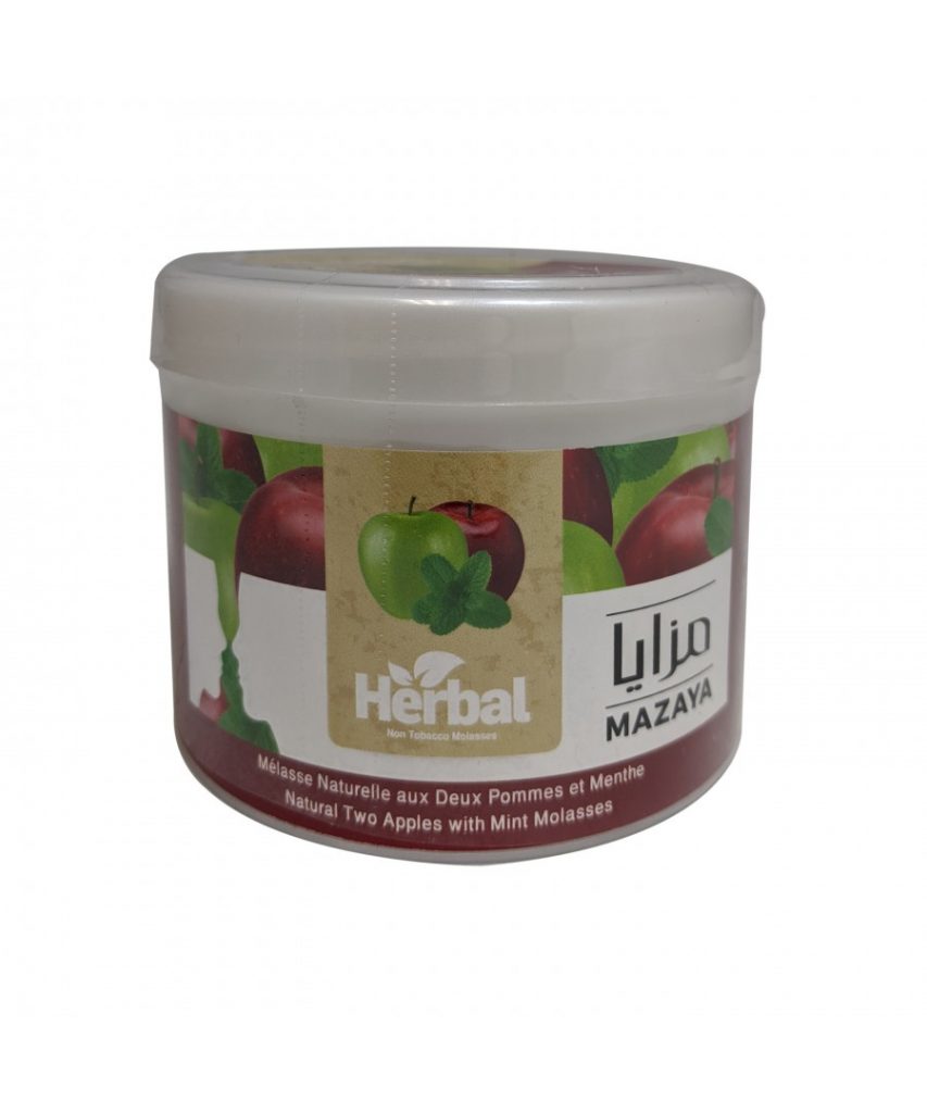 Mazaya Herbal Molasses 250g Two Apples & Mint Atlas Food